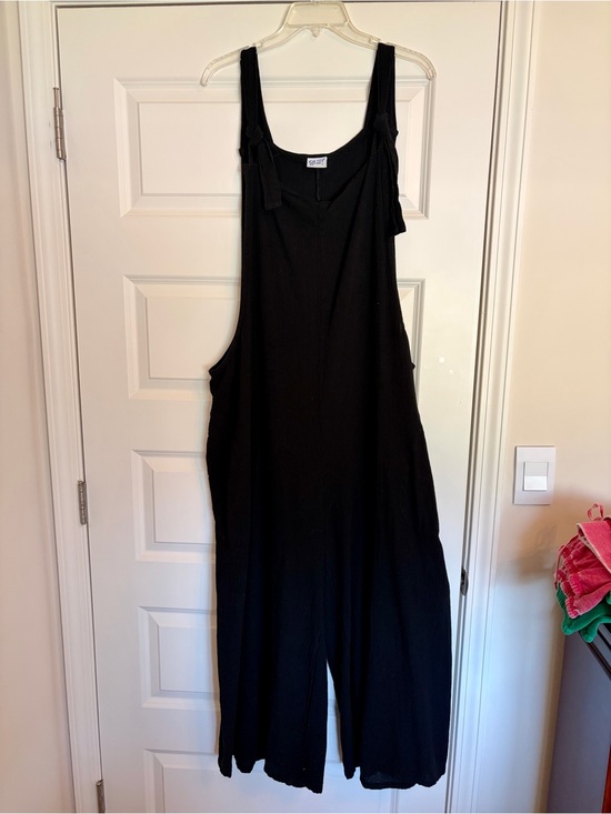 Oh My Gauze! Pants - Oh My Gauze! Black Wide-Leg Jumpsuit